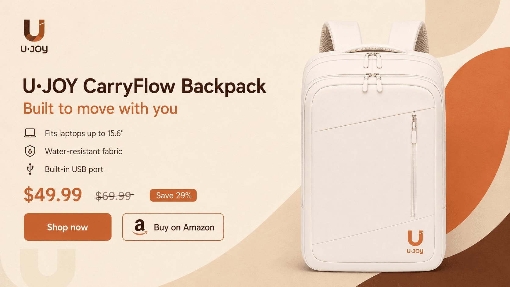 U•JOY CarryFlow Backpack